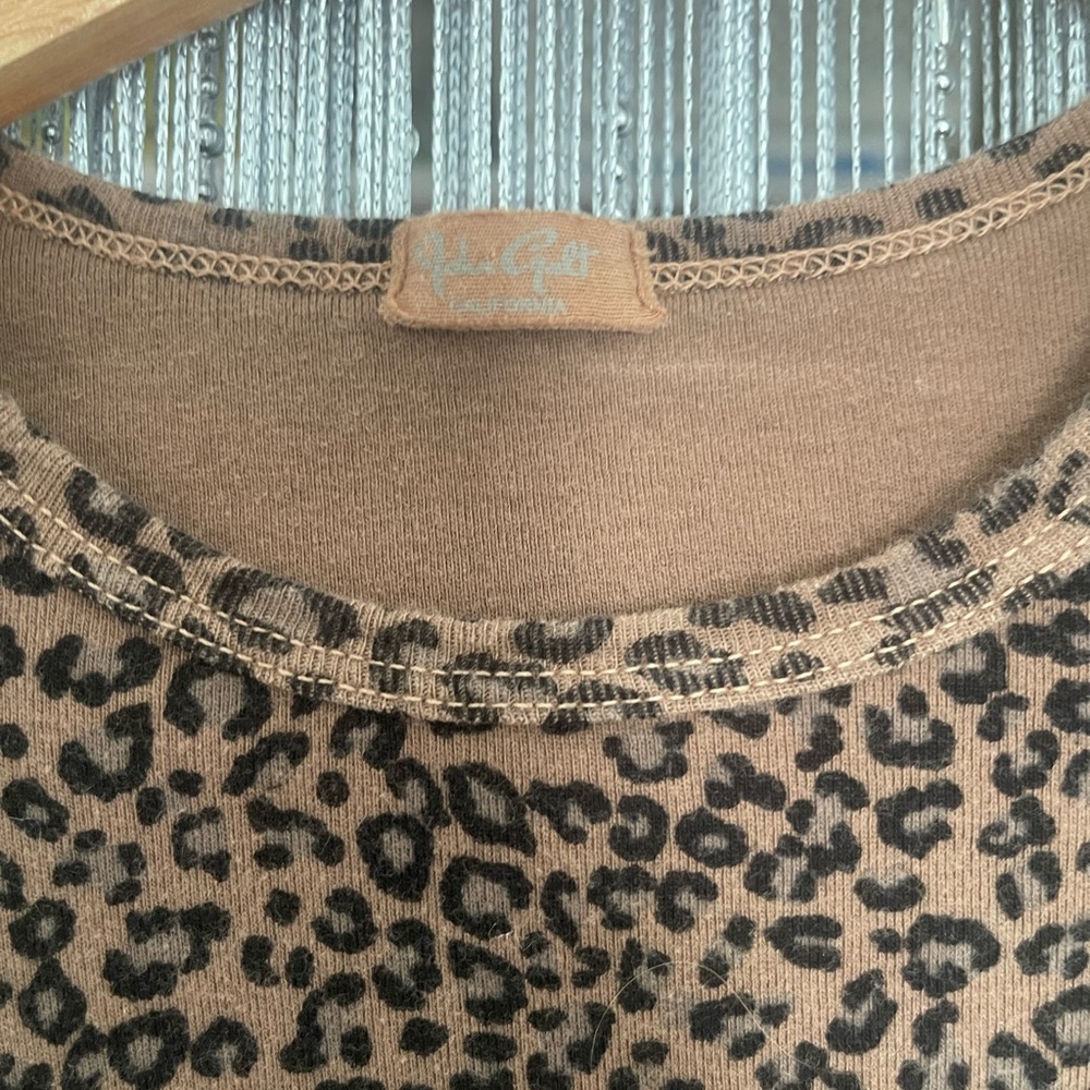 Brandy melville John Galt Cheetah Shirt